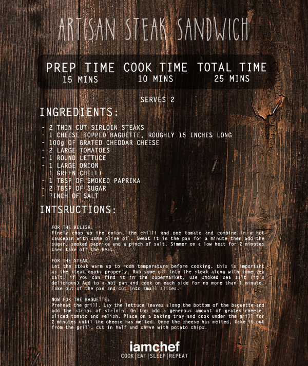 STEAKSANDWICHRECIPE
